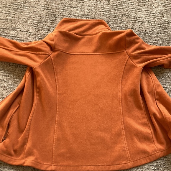 Ladies small Columbia Longhorns full zip jacket in burnt orange - Picture 4 of 5